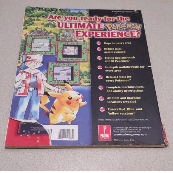 Prima's Official Pokemon Yellow Edition Strategy Guide Special Pikachu Edition - Picture 2 of 4